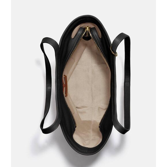 Coach Bea Tote Black Leather Top Zip Shoulder Handbag NWT - Picture 3 of 13